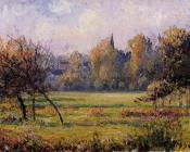 卡米耶 毕沙罗 : Landscape at Bazincourt